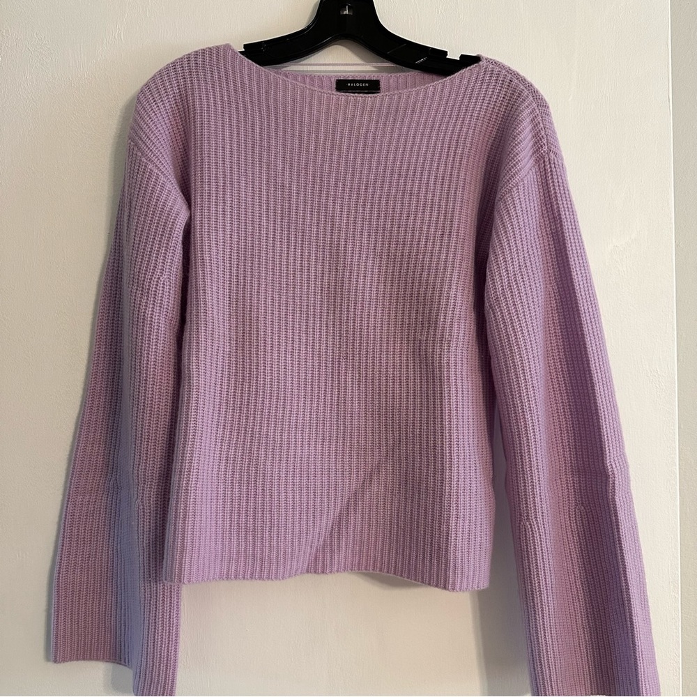 💜 Halogen 100% cashmere sweater